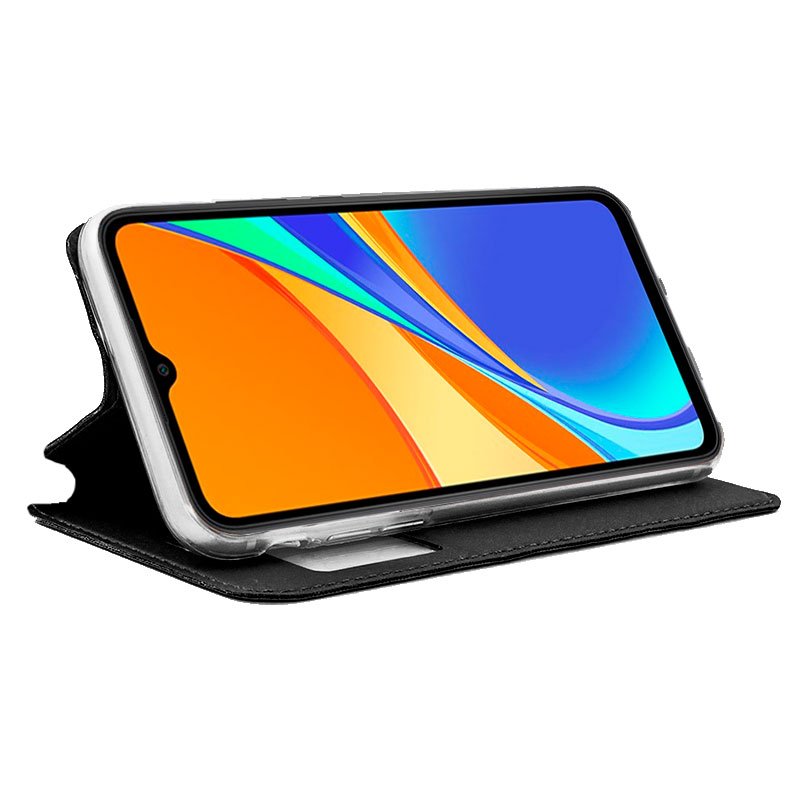 Funda COOL Flip Cover para Xiaomi Redmi 9C / 10A Liso Negro - Image 2