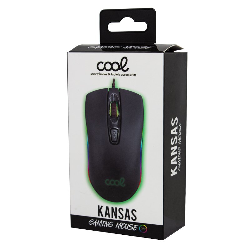 Ratón USB Gaming (Iluminación) COOL Kansas Negro - Image 2