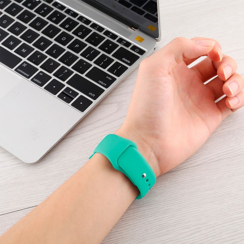 Correa COOL para Apple Watch Series 1 / 2 / 3 / 4 / 5 / 6 / 7 / SE (38 / 40 / 41 mm) Goma Mint - Image 4