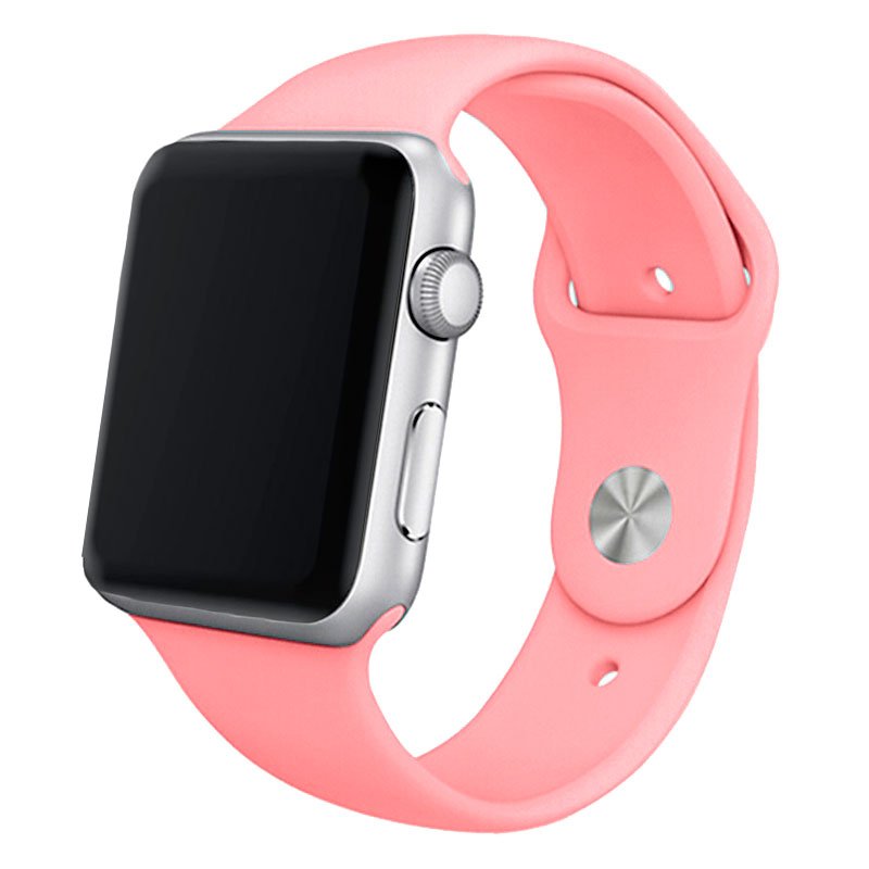 Correa COOL para Apple Watch Series 1 / 2 / 3 / 4 / 5 / 6 / 7 / SE (42 / 44 / 45 mm) Goma Rosa