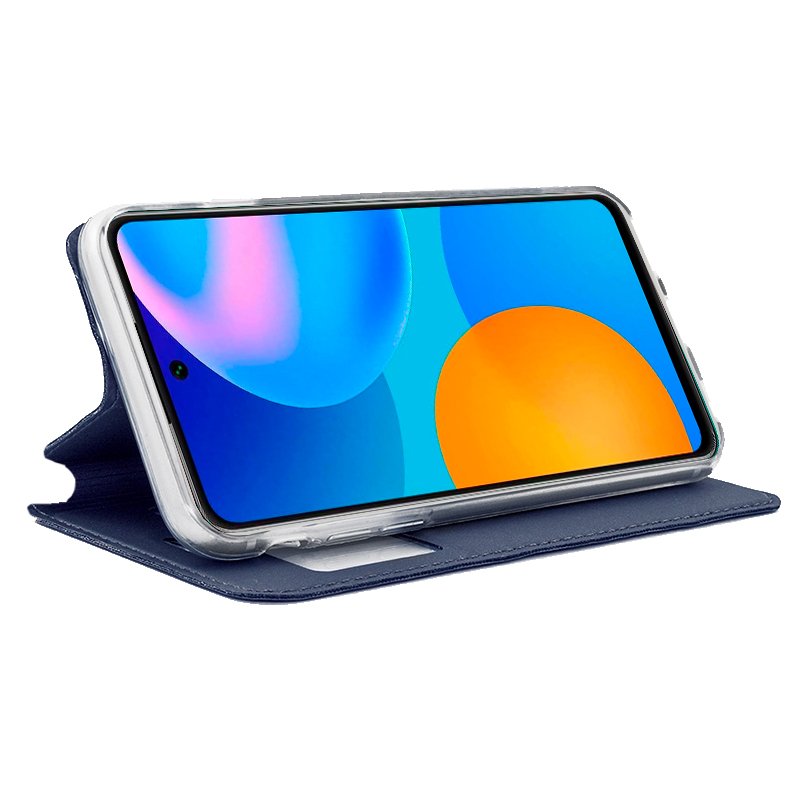 Funda COOL Flip Cover para Huawei P Smart 2021 Liso Azul - Image 2