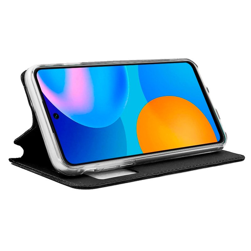 Funda COOL Flip Cover para Huawei P Smart 2021 Liso Negro - Image 2