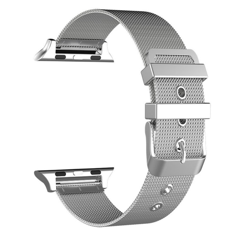 Correa COOL para Apple Watch Series 1 / 2 / 3 / 4 / 5 / 6 / 7 / SE (38 / 40 / 41 mm) Metal Plata - Image 2
