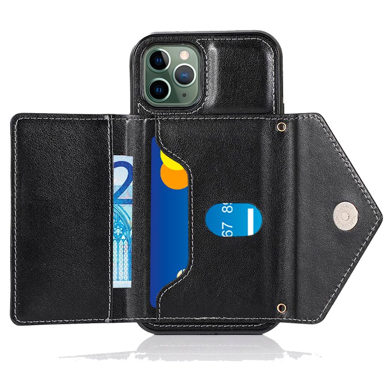 Carcasa COOL para iPhone 11 Pro Max Colgante Wallet Negro - Image 4