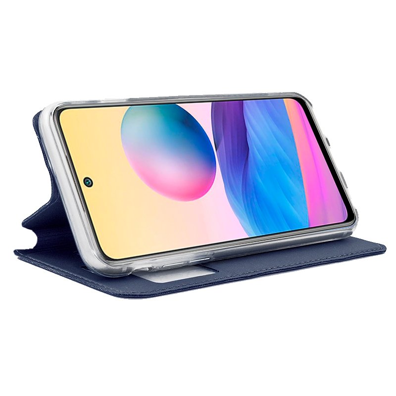 Funda COOL Flip Cover para Xiaomi Redmi Note 10 5G / Pocophone M3 Pro 5G Liso Azul - Image 2