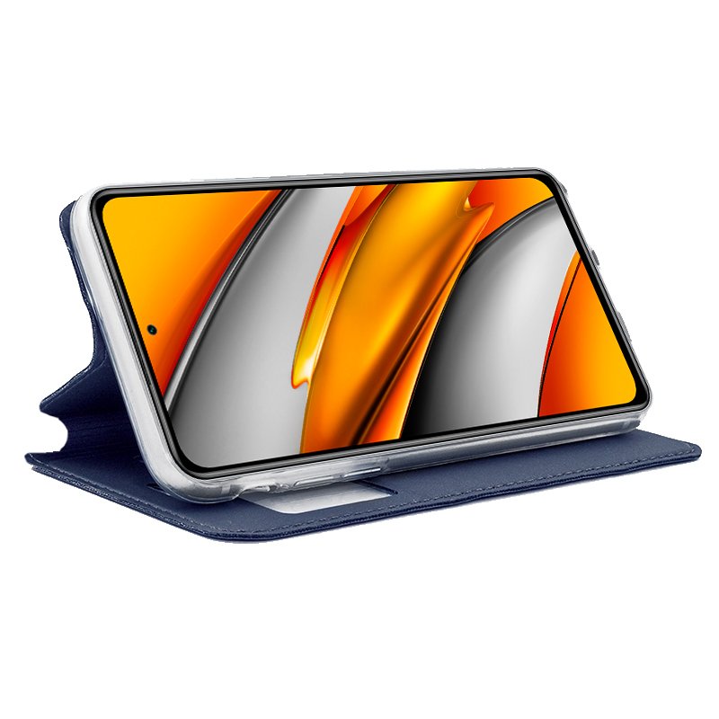 Funda COOL Flip Cover para Xiaomi Mi 11i / Pocophone F3 Liso Azul - Image 2