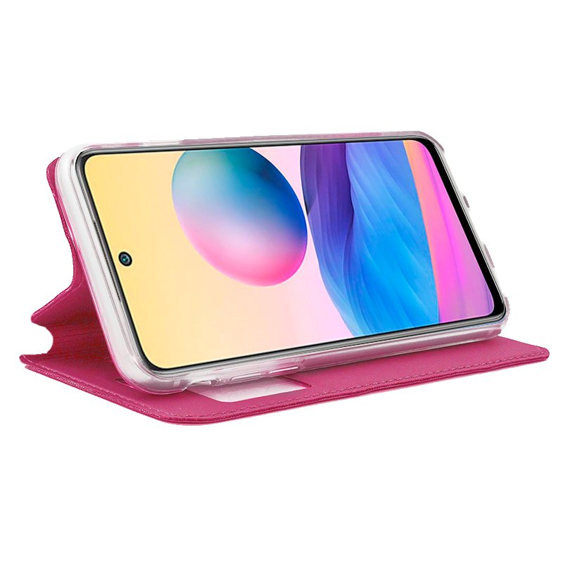 Funda COOL Flip Cover para Xiaomi Redmi Note 10 5G / Pocophone M3 Pro 5G Liso Rosa - Image 2