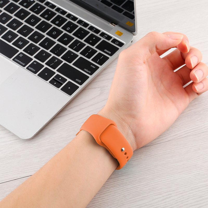 Correa COOL para Apple Watch Series 1 / 2 / 3 / 4 / 5 / 6 / 7 / SE (42 / 44 / 45 mm) Goma Coral - Image 4