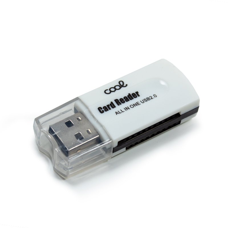 Lector USB Tarjetas Memoria Universal COOL (All in One) Blanco - Image 3