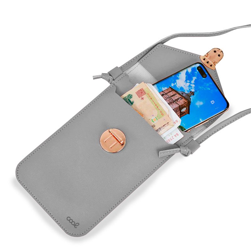 Funda Universal Bag Basic Hasta 6.7 pulg COOL Gris Claro - Image 2