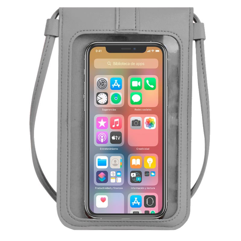 Funda Universal Bag Basic Hasta 6.7 pulg COOL Gris Claro - Image 3