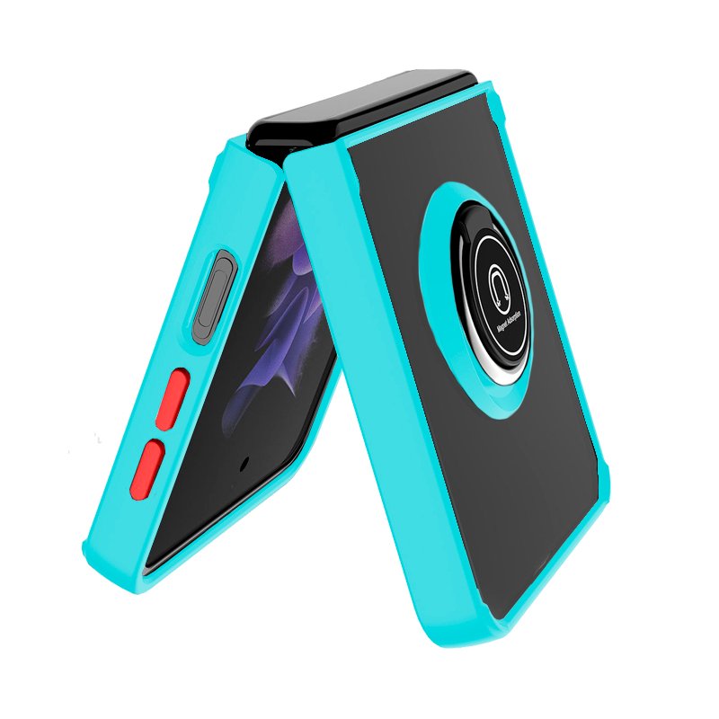 Carcasa COOL para Samsung F711 Galaxy Z Flip 3 Hard Anilla Celeste - Image 2