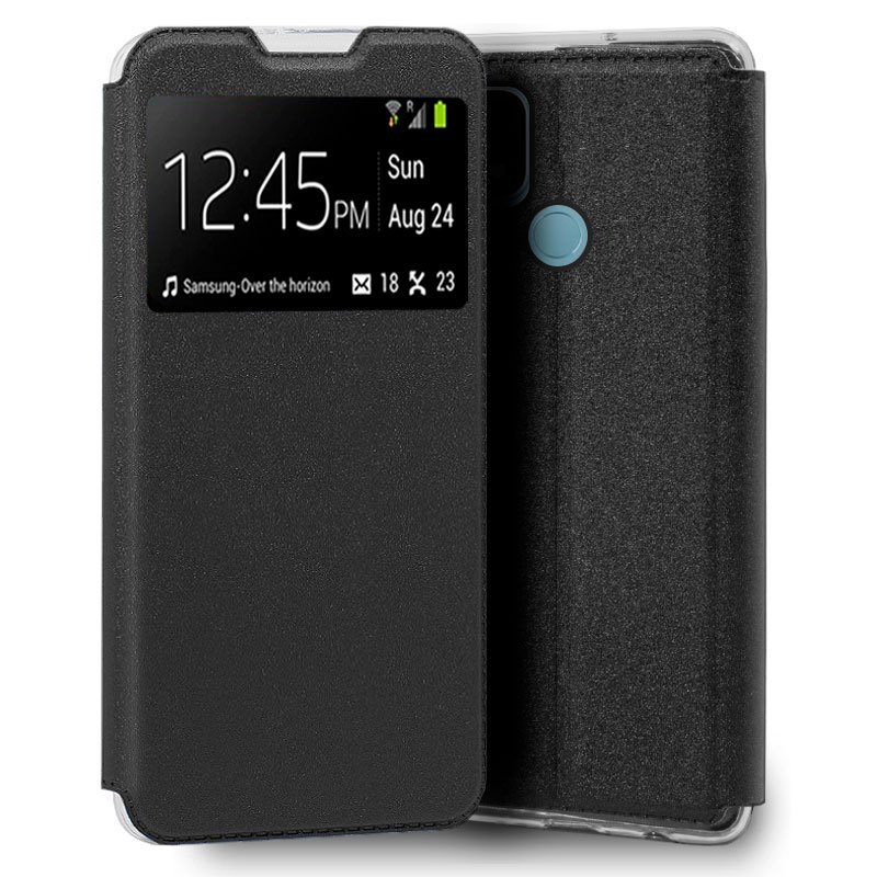 Funda COOL Flip Cover para Oppo A15 / A15s Liso Negro