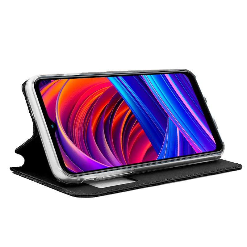 Funda COOL Flip Cover para ZTE Blade A71 Liso Negro - Image 2