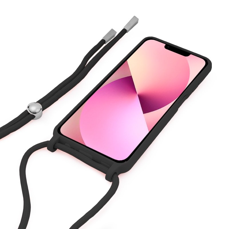 Carcasa COOL para iPhone 13 Cordón Liso Negro - Image 2