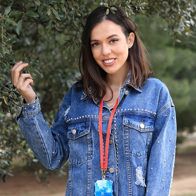 Cordón Colgante Polipiel COOL Universal con Tarjeta para Smartphone Rojo - Image 3