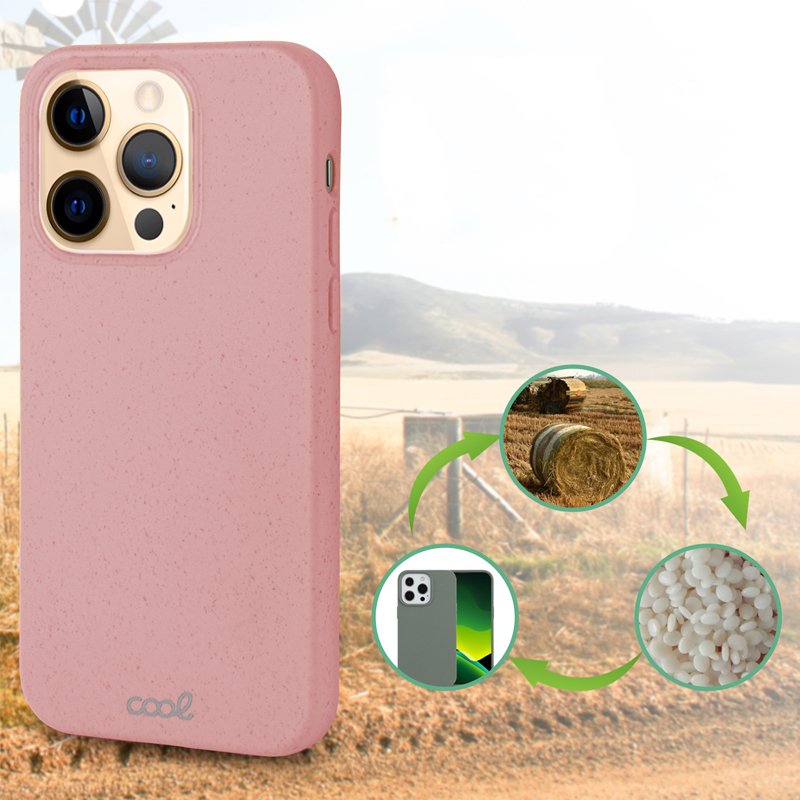 Carcasa COOL para iPhone 12 Pro Max Eco Biodegradable Rosa - Image 2