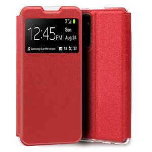 Funda COOL Flip Cover para Xiaomi Redmi Note 11 Pro / Note 11 Pro 5G Liso Rojo
