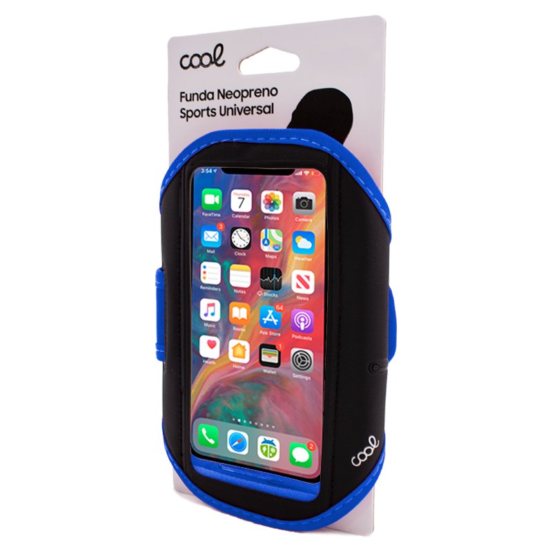 Funda Neopreno COOL Sports Universal (5.5 - 6 pulg) Azul - Image 3