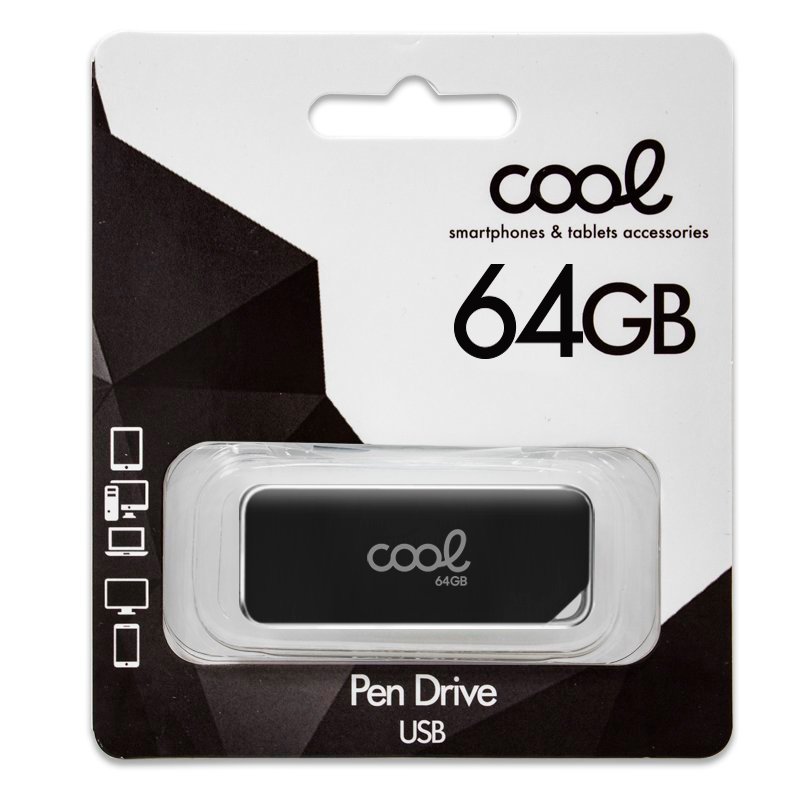 Pen Drive USB x64 GB 2.0 COOL Board Negro - Image 2