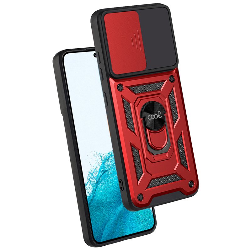 Carcasa COOL para Samsung S901 Galaxy S22 Hard Ring Rojo - Image 3