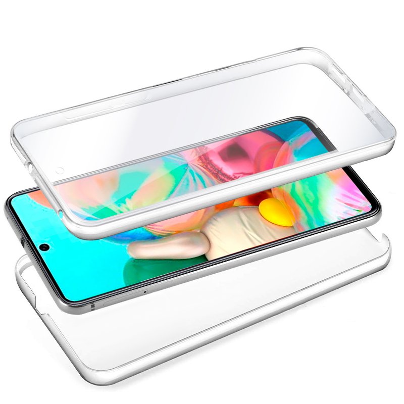 Funda COOL Silicona 3D para Samsung A715 Galaxy A71 (Transparente Frontal + Trasera) - Image 2