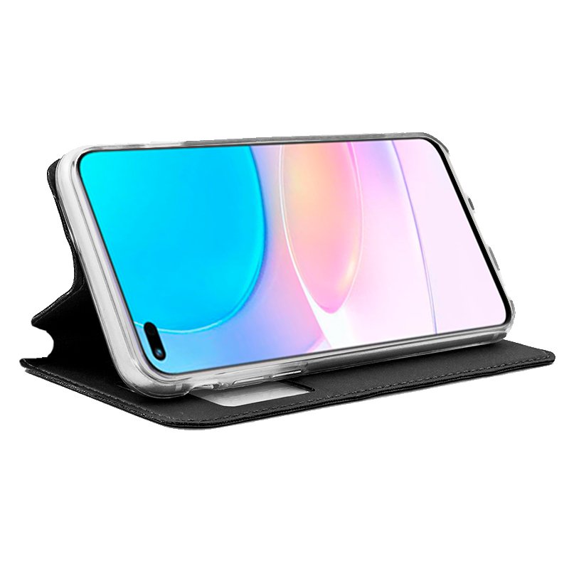 Funda COOL Flip Cover para Huawei Honor 50 Lite / Nova 8i Liso Negro - Image 2