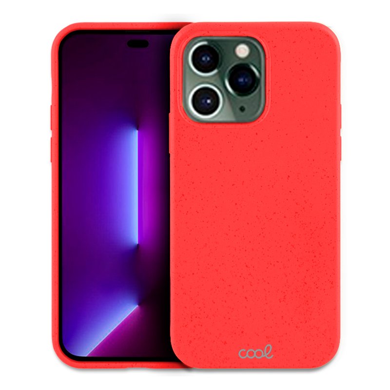 Carcasa COOL para iPhone 14 Pro Eco Biodegradable Rojo - Image 4