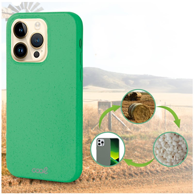 Carcasa COOL para iPhone 14 Pro Max Eco Biodegradable Mint - Image 4