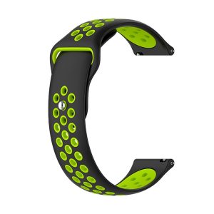 Correa Universal 22mm Amazfit GTR / Stratos / Huawei / Samsung / COOL Elite / Level Goma Negro-Verde