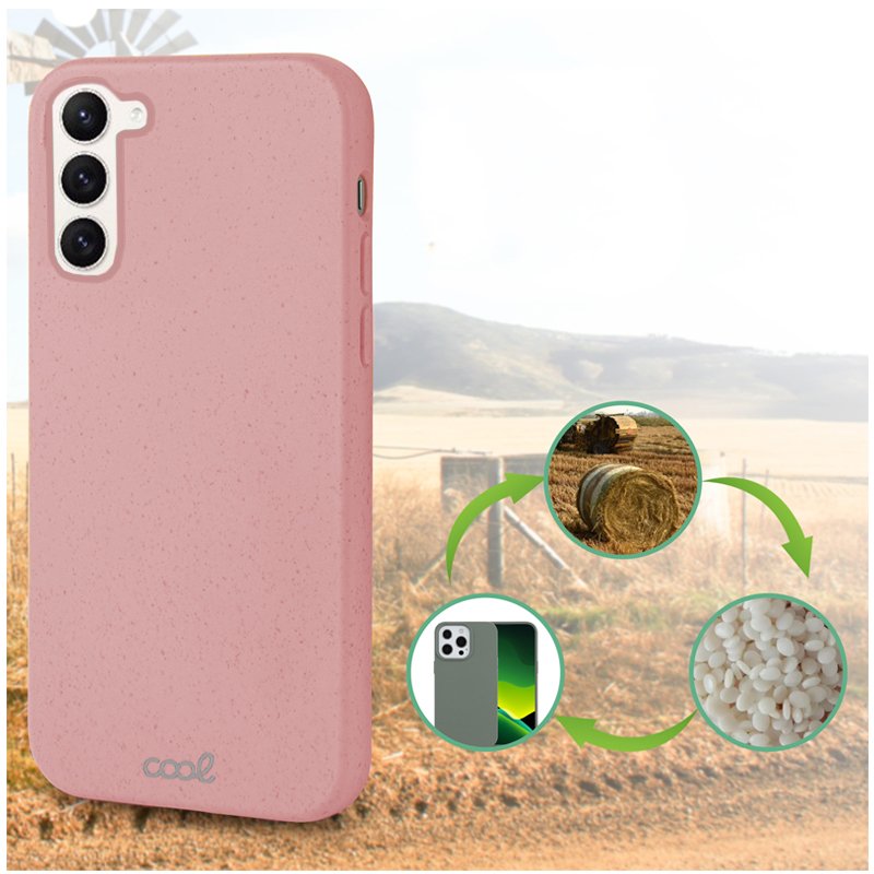 Carcasa COOL para Samsung S916 Galaxy S23 Plus Eco Biodegradable Rosa - Image 3