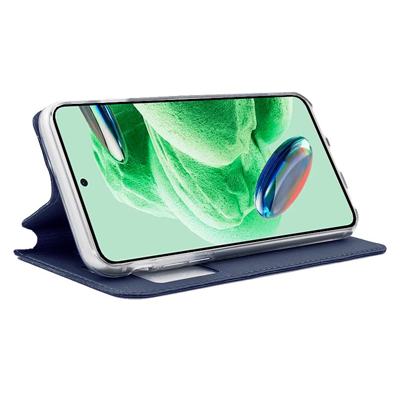 Funda COOL Flip Cover para Xiaomi Redmi Note 12 5G / Poco X5 5G Liso Azul - Image 2