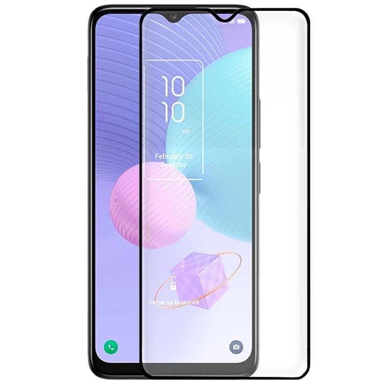 Protector Pantalla Cristal Templado COOL para TCL 405 (FULL 3D Negro)